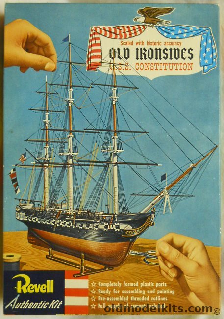 Revell 1/192 USS Constitution Old Ironsides Pre-S Issue, H319-298 plastic model kit